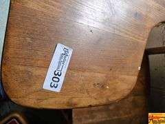 Wooden School Desk Chair