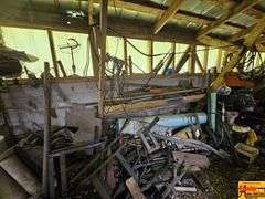 Mixed Lot of Lumber, Metal, Tools, and Household Items