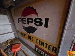 Pepsi Piedmont Rec Center Advertising Sign