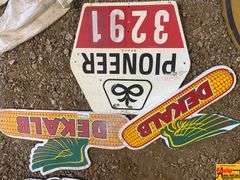 Dekalb and Pioneer Advertising Signs