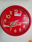 Coca-Cola Red Plastic Wall Clock