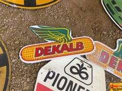 Dekalb and Pioneer Advertising Signs