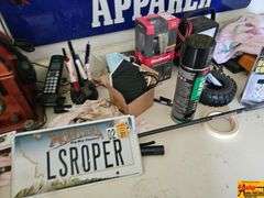 Collection of Mixed Items Including Radio, Tools, and Decor