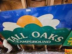 Tall Oaks Campground Metal Sign