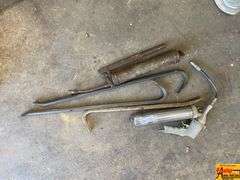 Assorted Tools: Grease Guns and Pry Bars