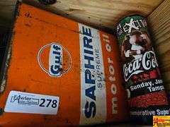 Gulf Saphire Motor Oil Can, Coca-Cola Can, Impac Camera & More