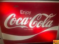 Coca-Cola Light Up Advertising Sign