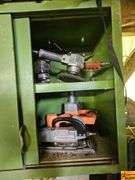 Metal Shop Cabinet with Various Tools