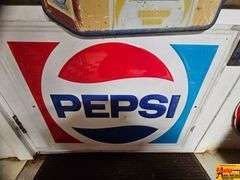 Pepsi Cola Advertising Signs and Thermometer