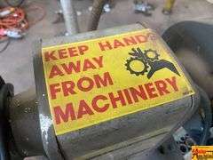 Bench Grinder on Stand with Light