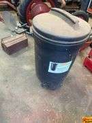 Husqvarna Brute Rolling Container with Wood Shavings