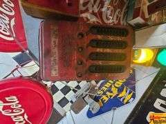 Vintage Toy Lot: Draw Poker Game, Kay-Fe Sew Master Sewing Machine, Adding Machine
