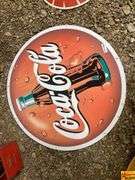 Coca-Cola Round Metal Sign