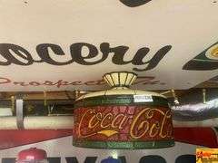 Coca-Cola Light Fixture & Sundrop sign