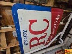 RC Royal Crown Cola Metal Advertising Sign