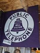Bell System Public Telephone Sign