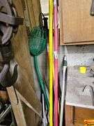 Lot of Assorted Long-Handled Tools including Fruit Picker
