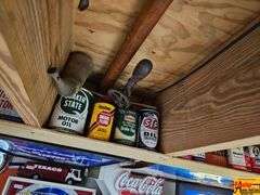 Group of Assorted Hand Tools, Oil Cans and Collectibles