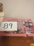 Doll, Goose Figurines, Thread, and More