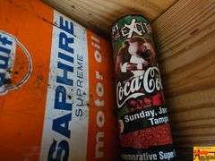 Gulf Saphire Motor Oil Can, Coca-Cola Can, Impac Camera & More