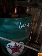 Texaco Oil Barrel with Hand Pump