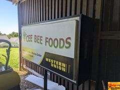 Cee Bee Foods Western Union Advertising Sign