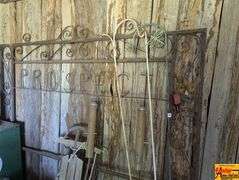 Wrought Iron Prospect Sign & Garden Decor