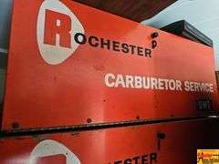 Rochester Carburetor Service Parts Cabinet