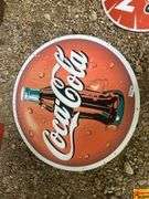 Coca-Cola Round Metal Sign