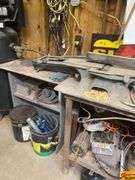 Workbench with Table Saw and Tools