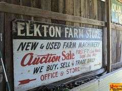 Elkton Farm Store Advertising Sign