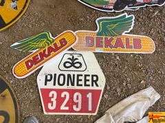 Dekalb and Pioneer Advertising Signs