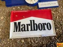 Camel and Marlboro Tobacco Advertising Signs