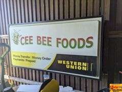 Cee Bee Foods Western Union Advertising Sign