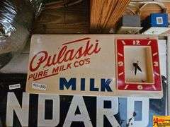 Pulaski Pure Milk Co's Advertising Clock