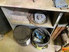 Workbench with Table Saw and Tools