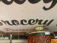 Coca-Cola Light Fixture & Sundrop sign