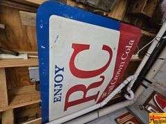 RC Royal Crown Cola Metal Advertising Sign