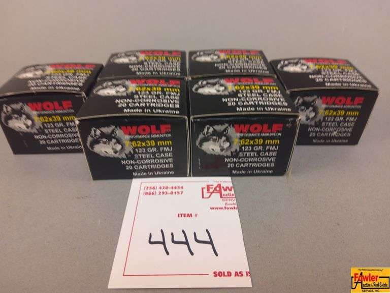 6 Boxes of Wolf 7.62 Ammo