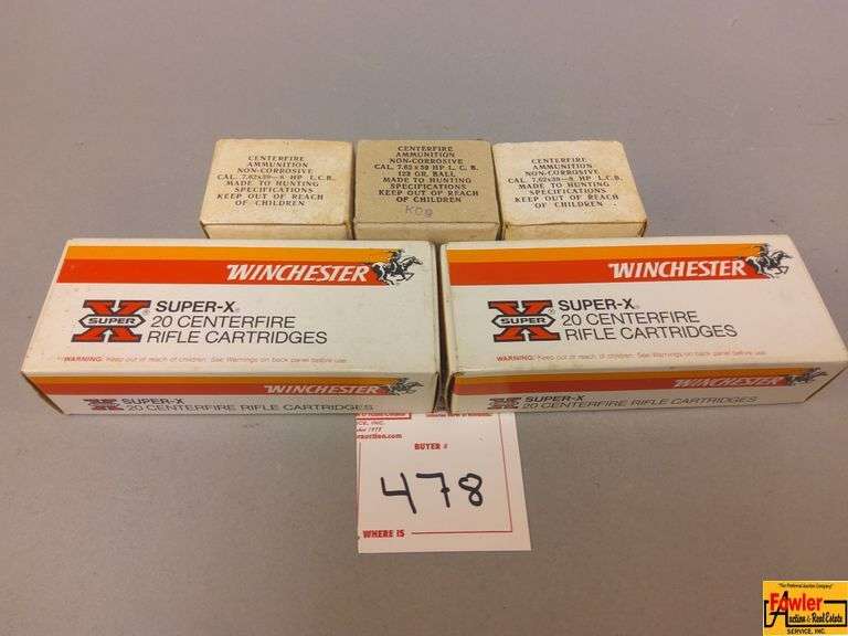5 Boxes 7.62 Ammo