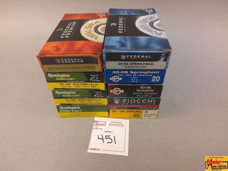 9 Boxes 30-06 Ammo