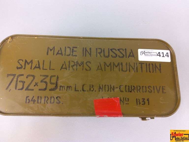 Tin of Russian 7.62 Ammo, 640 rds