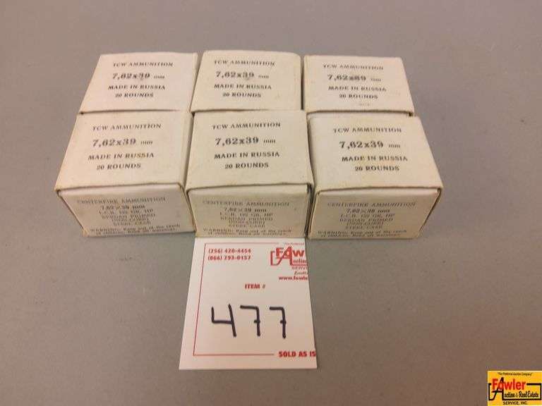 6 Boxes 7.62 Russian Ammo