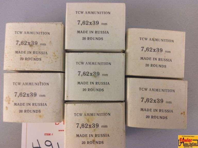 7 Boxes of Russian 7.62 Ammo