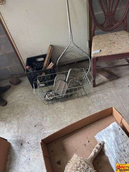 Storage Cabinet, Fishing Net, Chair & More
