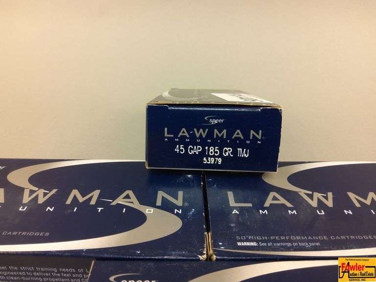 4 Boxes of Lawman 45 cal Ammo
