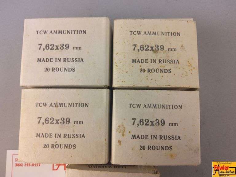 5 Boxes of Russian 7.62 Ammo