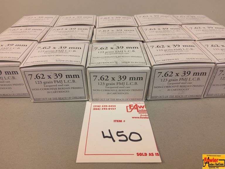 15 Boxes of Russian 7.62 Ammo