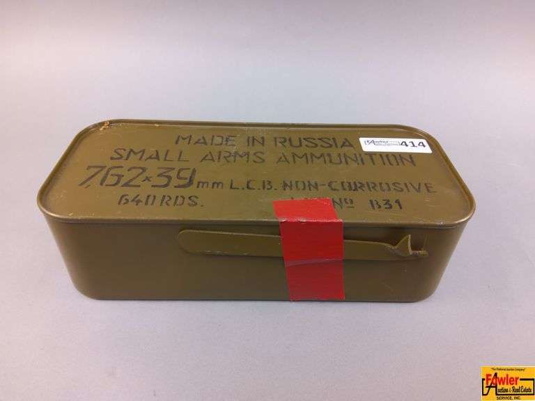 Tin of Russian 7.62 Ammo, 640 rds