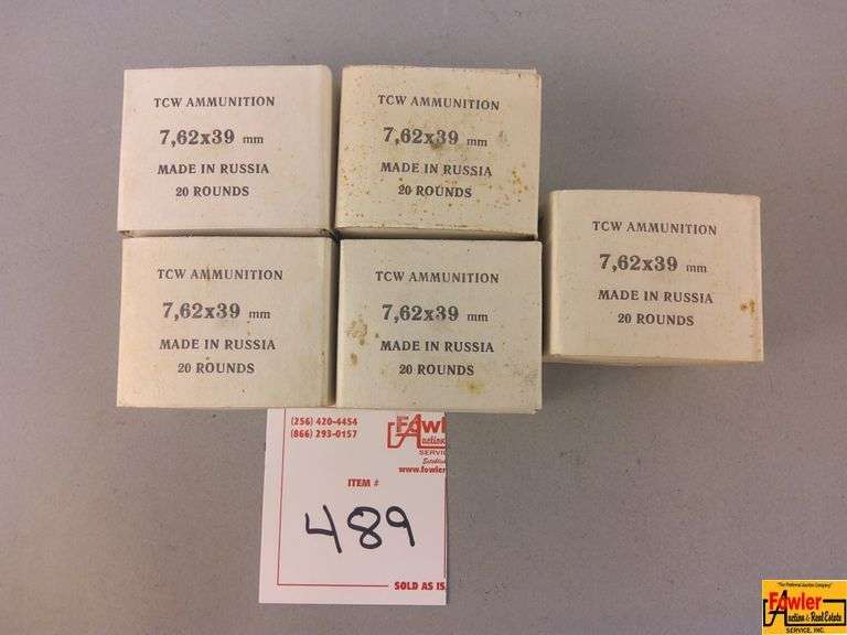 5 Boxes of Russian 7.62 Ammo